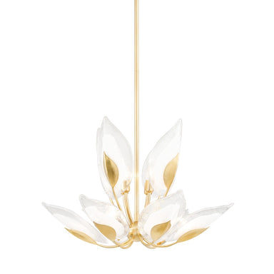 Hudson Valley Canada - Ten Light Chandelier - Blossom - Gold Leaf- Union Lighting Luminaires Decor