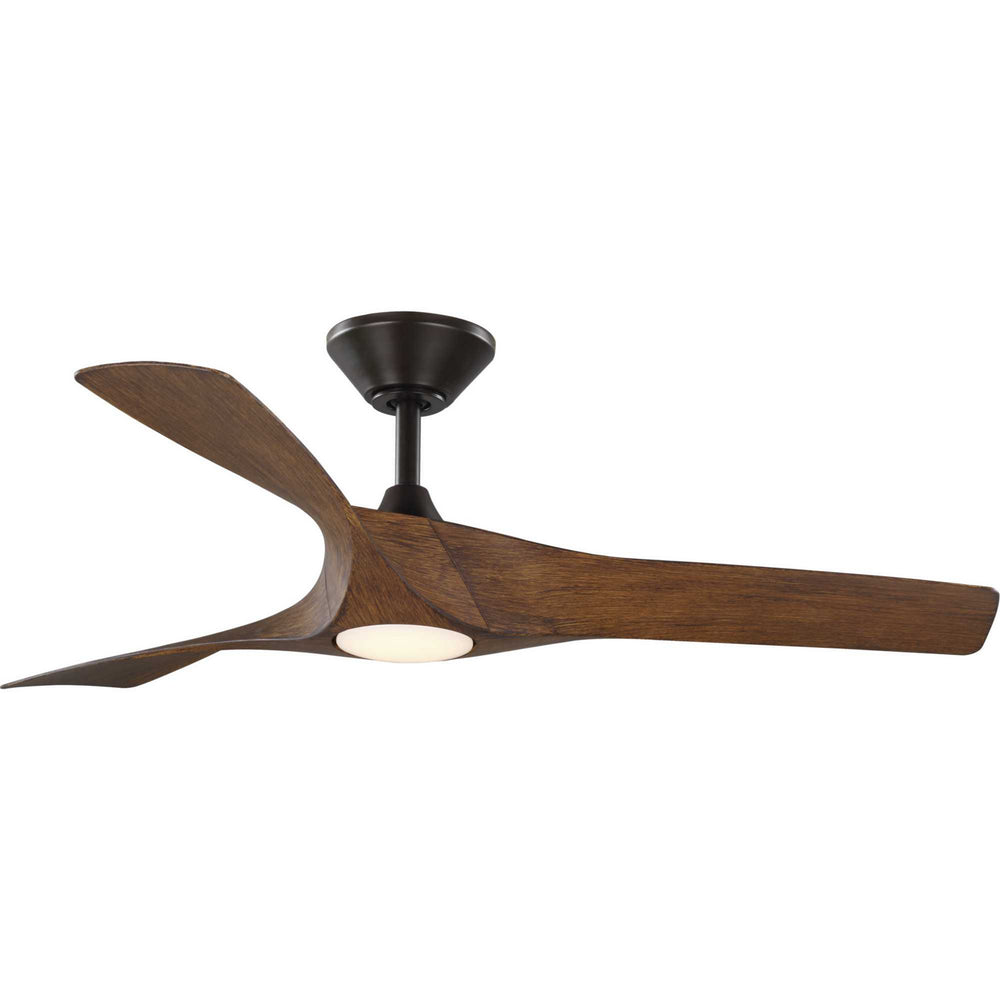Progress Canada - 52"Ceiling Fan - Ryne - Koa Woodgrain with Bronze Accents- Union Lighting Luminaires Decor
