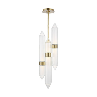 Visual Comfort Modern - LED Pendant - Langston - Plated Brass- Union Lighting Luminaires Decor