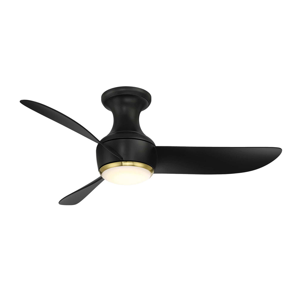 Modern Forms Fans Canada - 44"Ceiling Fan - Corona - Soft Brass/Matte Black- Union Lighting Luminaires Decor