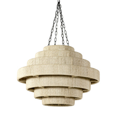 Palecek - Three Light Outdoor Pendant - Everly - Matte Black- Union Lighting Luminaires Decor