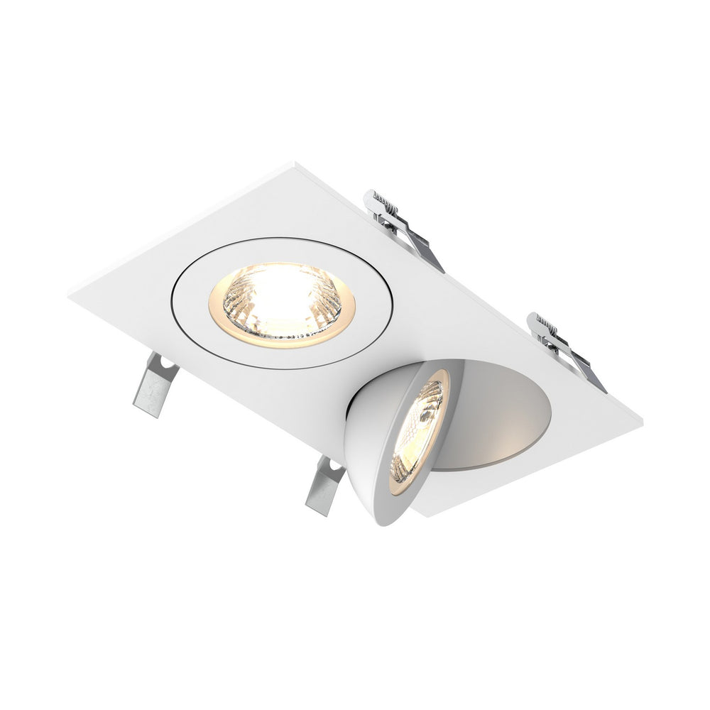 Dals - Double Recessed - Pivot - White- Union Lighting Luminaires Decor