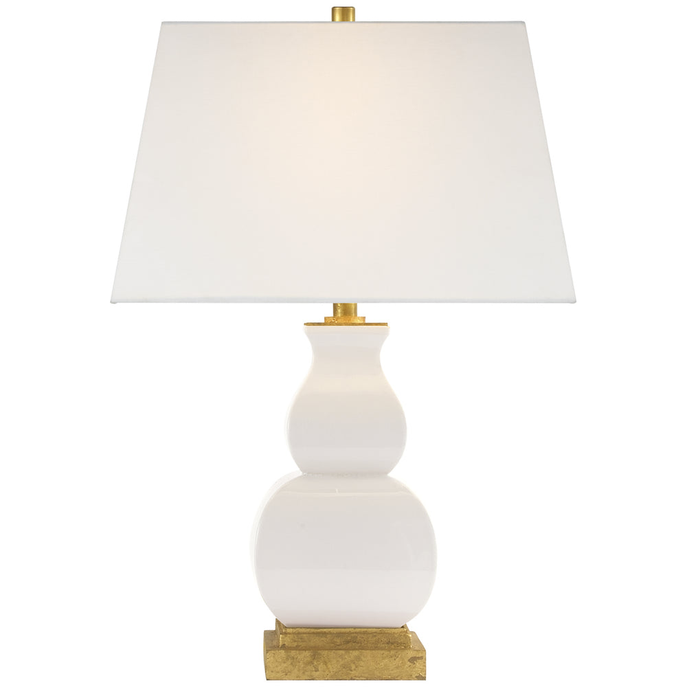 Visual Comfort Signature Canada - One Light Table Lamp - Fang Gourd - Ivory Crackle Ceramic- Union Lighting Luminaires Decor