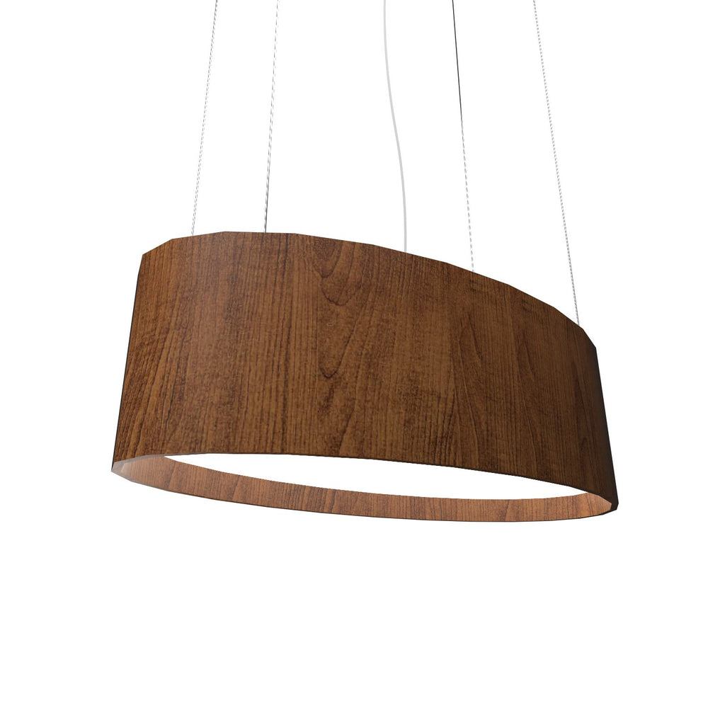 Accord Lighting - LED Pendant - Oval - Imbuia- Union Lighting Luminaires Decor