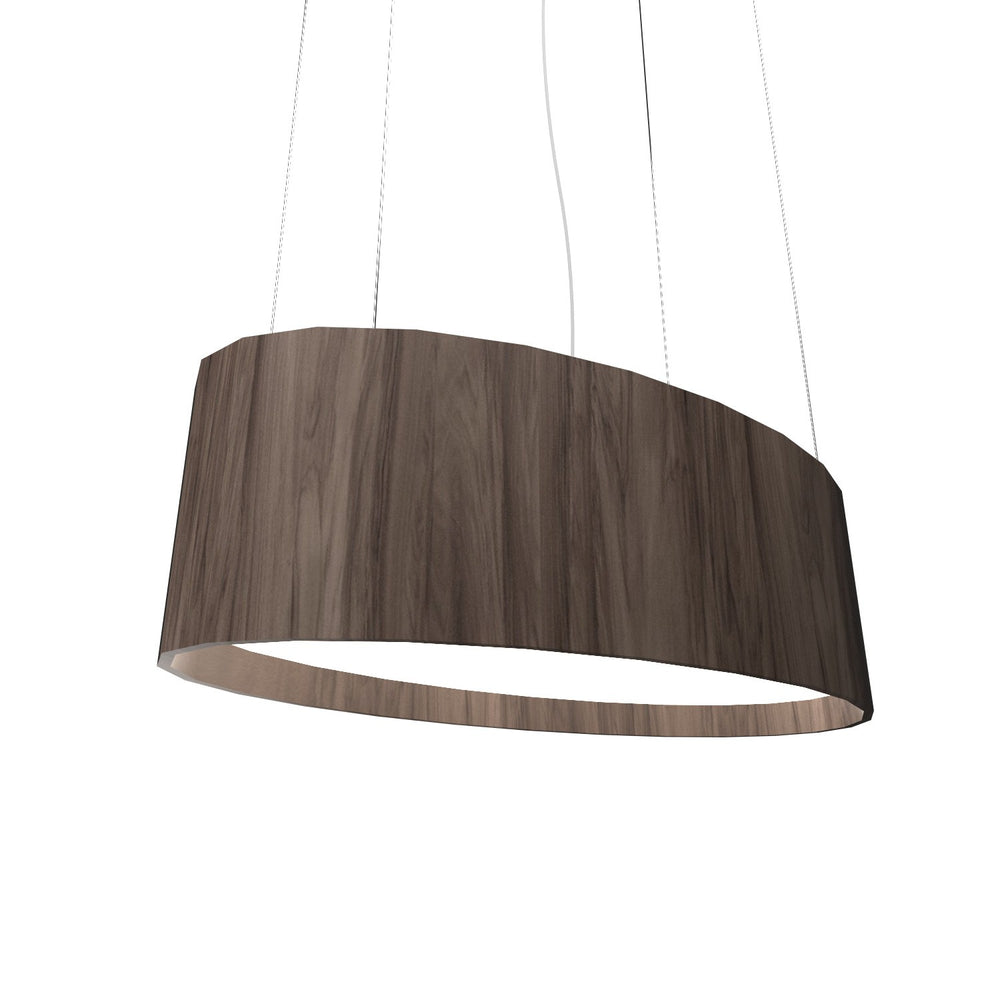 Accord Lighting - LED Pendant - Oval - American Walnut- Union Lighting Luminaires Decor