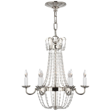 Visual Comfort Signature Canada - Six Light Chandelier - Paris Flea Market - Polished Nickel- Union Lighting Luminaires Decor
