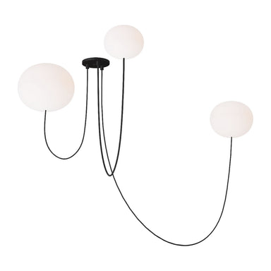 Visual Comfort Modern - LED Chandelier - Helium - Matte Black- Union Lighting Luminaires Decor