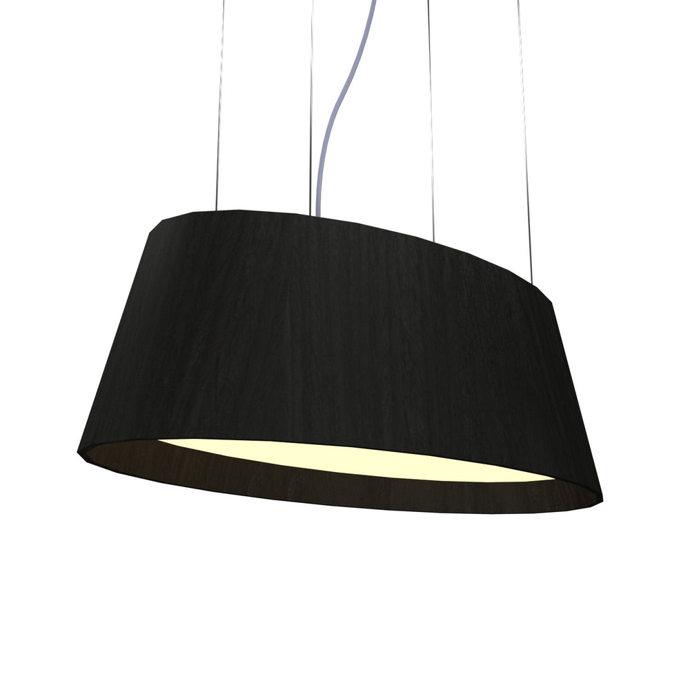 Accord Lighting - LED Pendant - Oval - Organic Black- Union Lighting Luminaires Decor