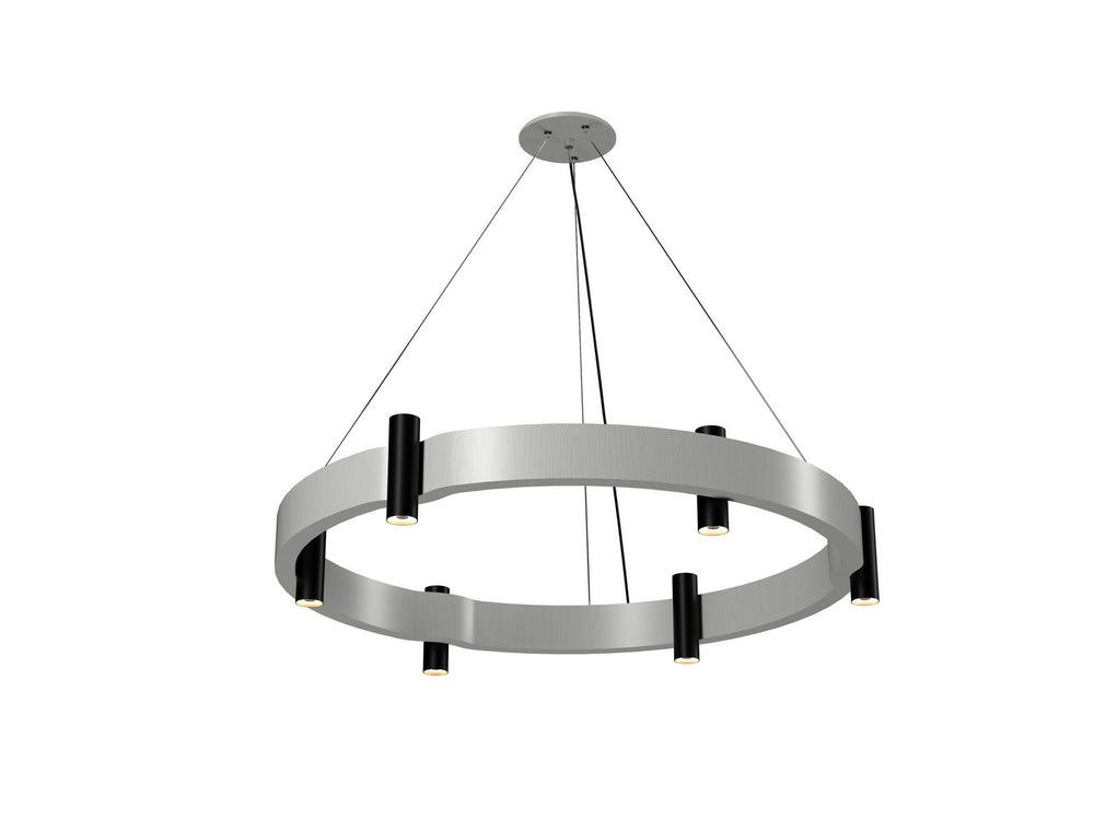 Accord Lighting - Eight Light Pendant - Flow - Organic White- Union Lighting Luminaires Decor