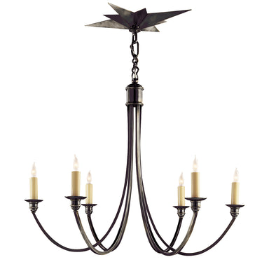 Visual Comfort Signature Canada - Six Light Chandelier - Venetian - Bronze- Union Lighting Luminaires Decor