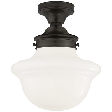 Visual Comfort Signature Canada - One Light Flush Mount - Edmond - Bronze- Union Lighting Luminaires Decor