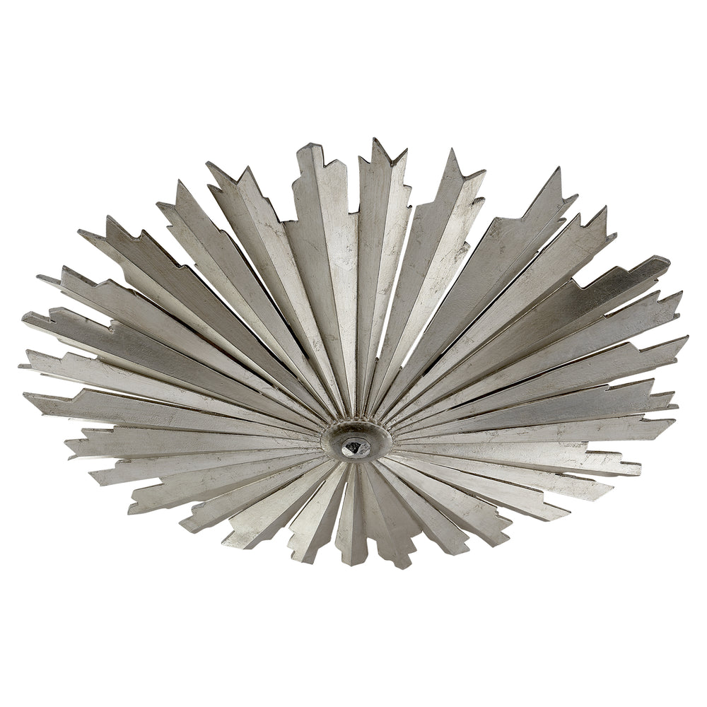 Visual Comfort Signature Canada - LED Flush Mount - Claymore - Burnished Silver Leaf- Union Lighting Luminaires Decor