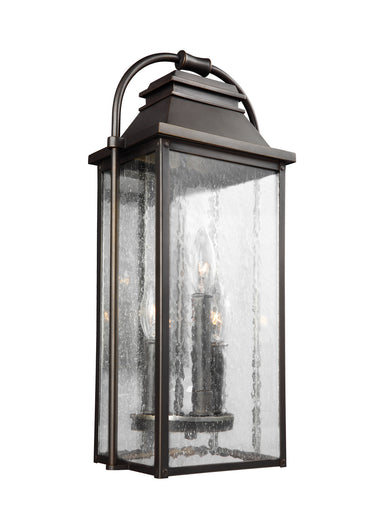 Visual Comfort Studio Canada - Three Light Lantern - Wellsworth - Antique Bronze- Union Lighting Luminaires Decor