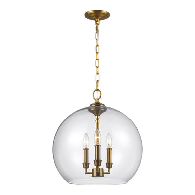 Visual Comfort Studio Canada - Three Light Pendant - Lawler - Burnished Brass- Union Lighting Luminaires Decor