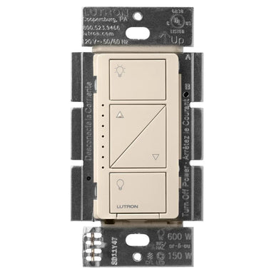 Lutron Caseta Smart Dimmer, No Neutral Required, 150W LED/CFL, 600W Incandescent/Halogen loads, 120V, PD-6WCL-LA-C, Gloss Light Almond - Union Lighting and Décor
