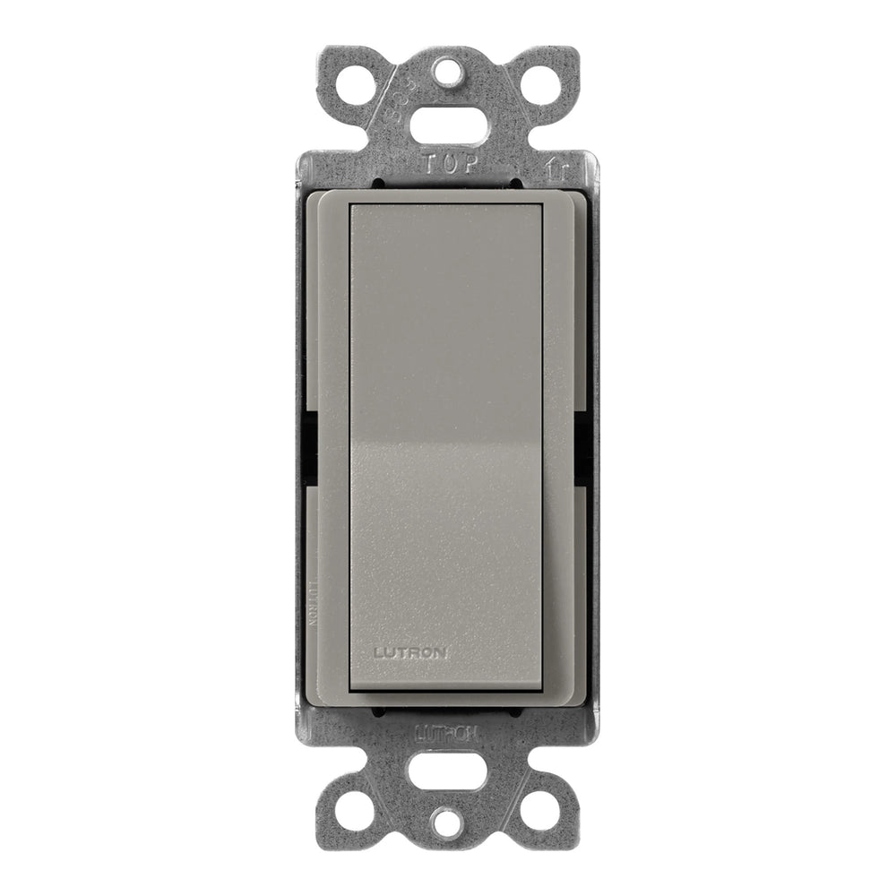 Lutron Claro General Purpose Switch, 15A, 120/277V, Single-Pole Application, On/Off Rocker Switch, SC-1PS-CS, Satin Cobblestone - Union Lighting and Décor