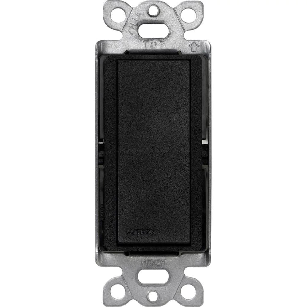 Lutron Claro General Purpose Switch, 15A, 120/277V, Single-Pole Application, On/Off Rocker Switch, SC-1PS-MN, Satin Midnight - Union Lighting and Décor