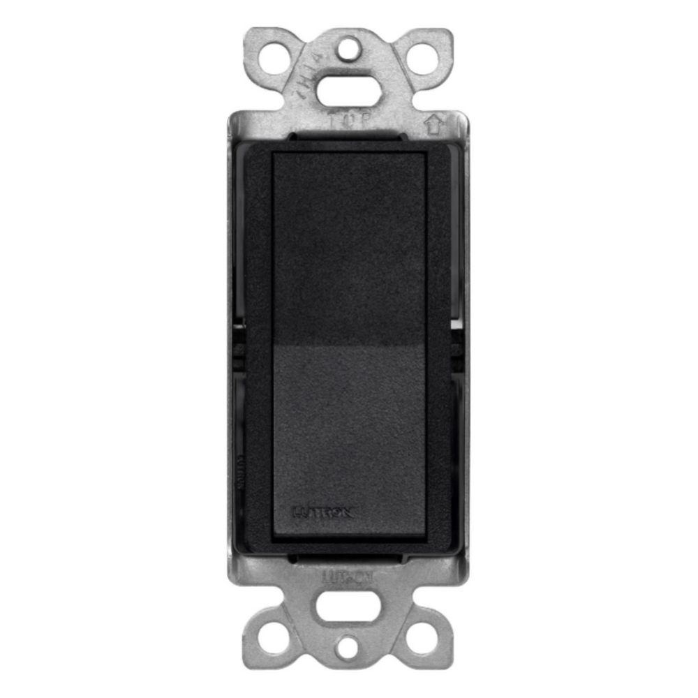 Lutron Claro General Purpose Switch, 15A, 120/277V, Single-Pole Application, On/Off Rocker Switch, SC-3PS-MN, Midnight - Union Lighting and Décor