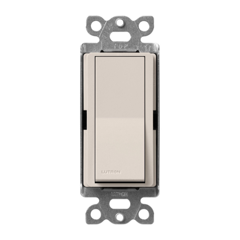 Lutron Claro General Purpose Switch, 15A, 120/277V, 4-Way, On/Off Rocker Switch, SC-4PS-TP, Satin Taupe - Union Lighting and Décor