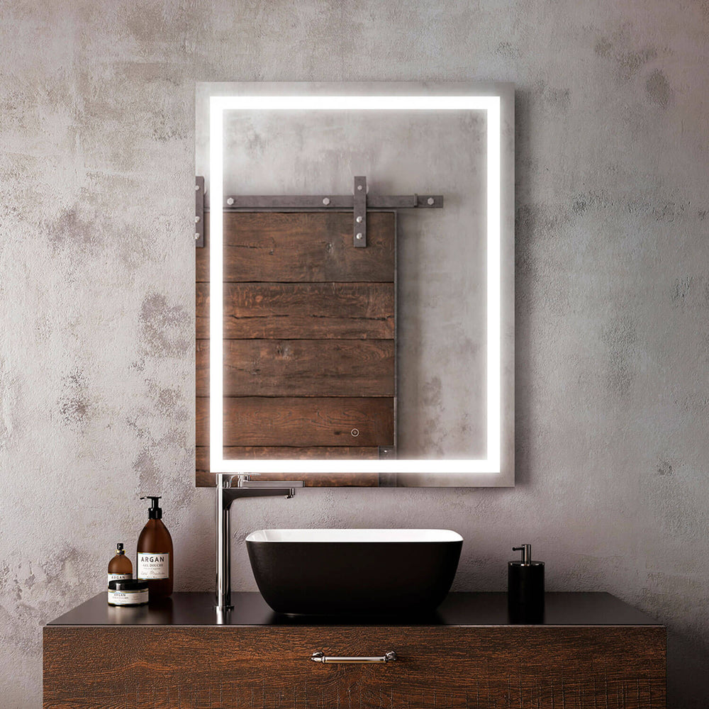Rectangular Effect LED Lighting Mirror