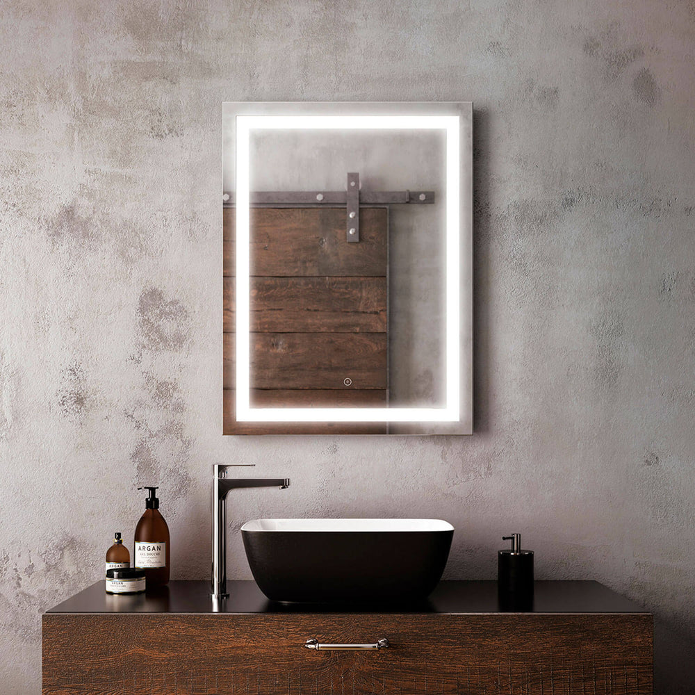 Rectangular Effect LED Lighting Mirror