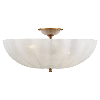Visual Comfort Signature Canada - Four Light Semi Flush Mount - Rosehill - Hand-Rubbed Antique Brass- Union Lighting Luminaires Decor