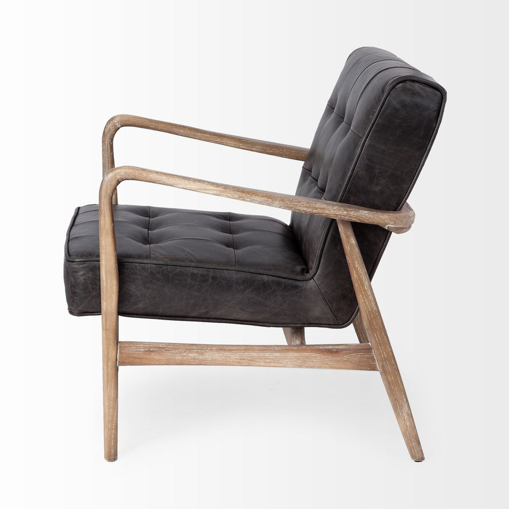 Phineas Leather Accent Chair