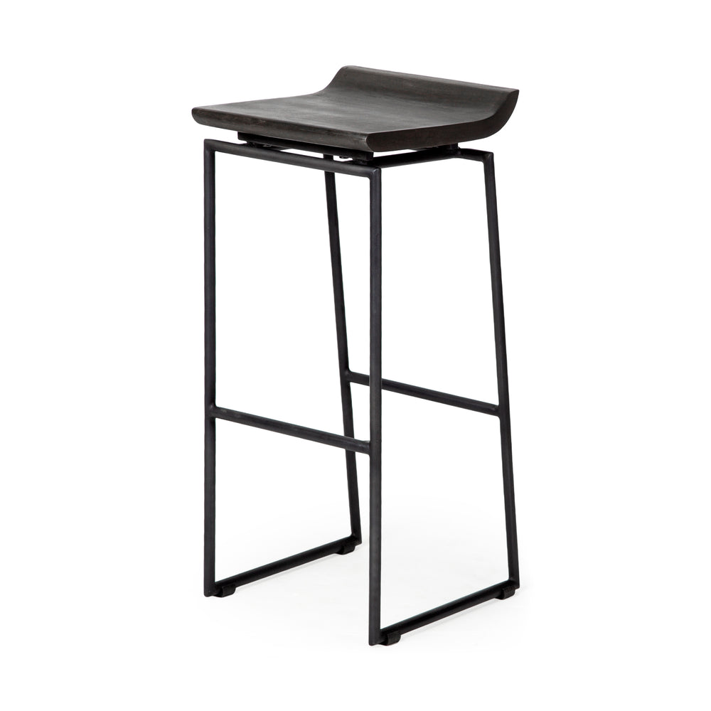 Givens Wood Seat Stool
