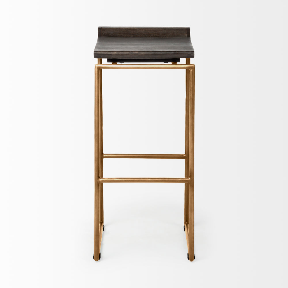 Givens Wood Seat Stool