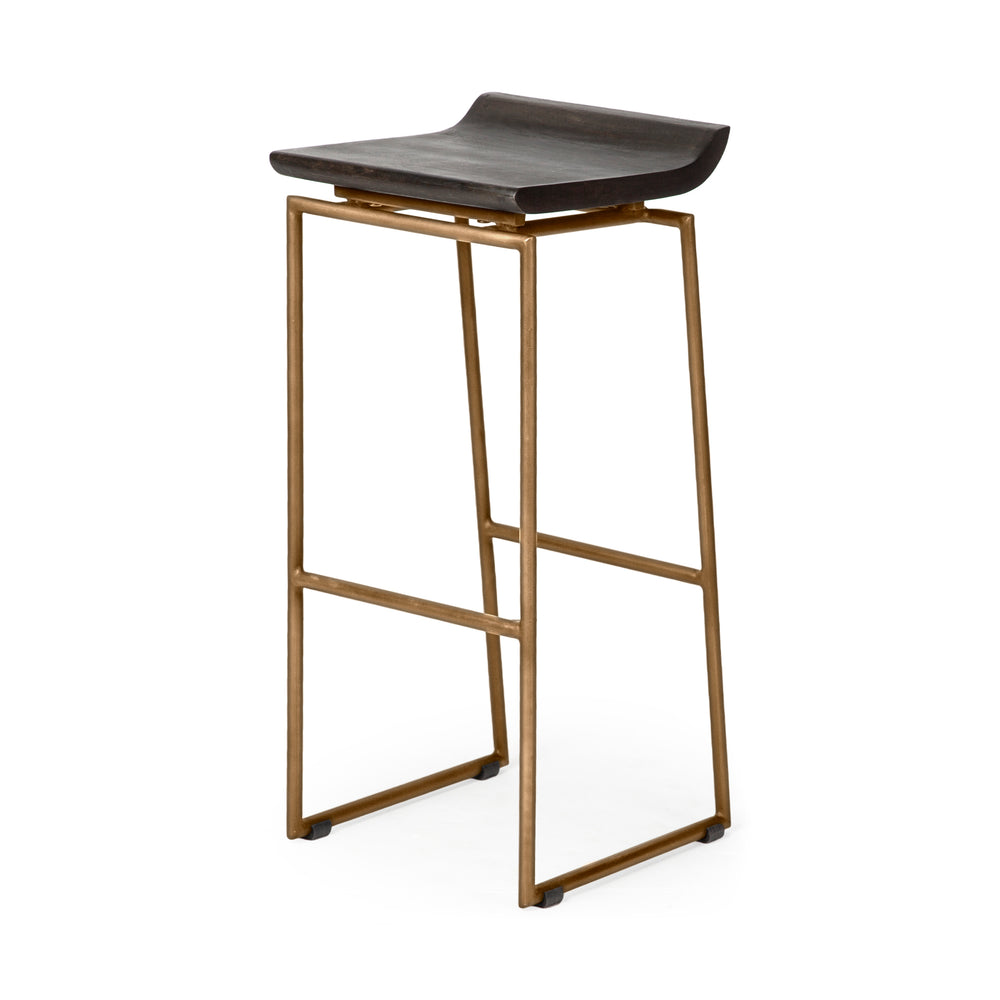 Givens Wood Seat Stool