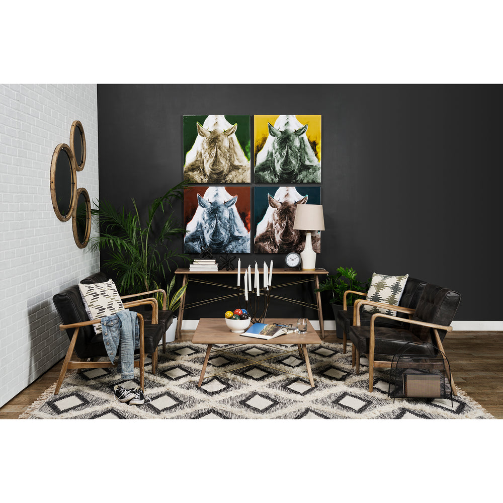 Phineas Leather Accent Chair