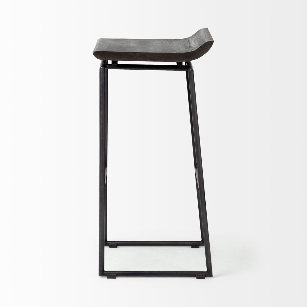 Givens Wood Seat Stool