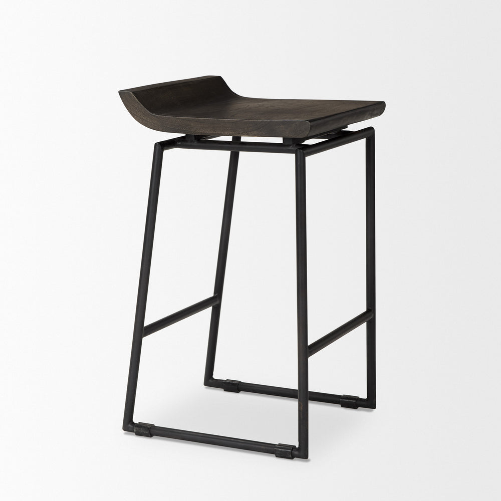 Givens Wood Seat Stool