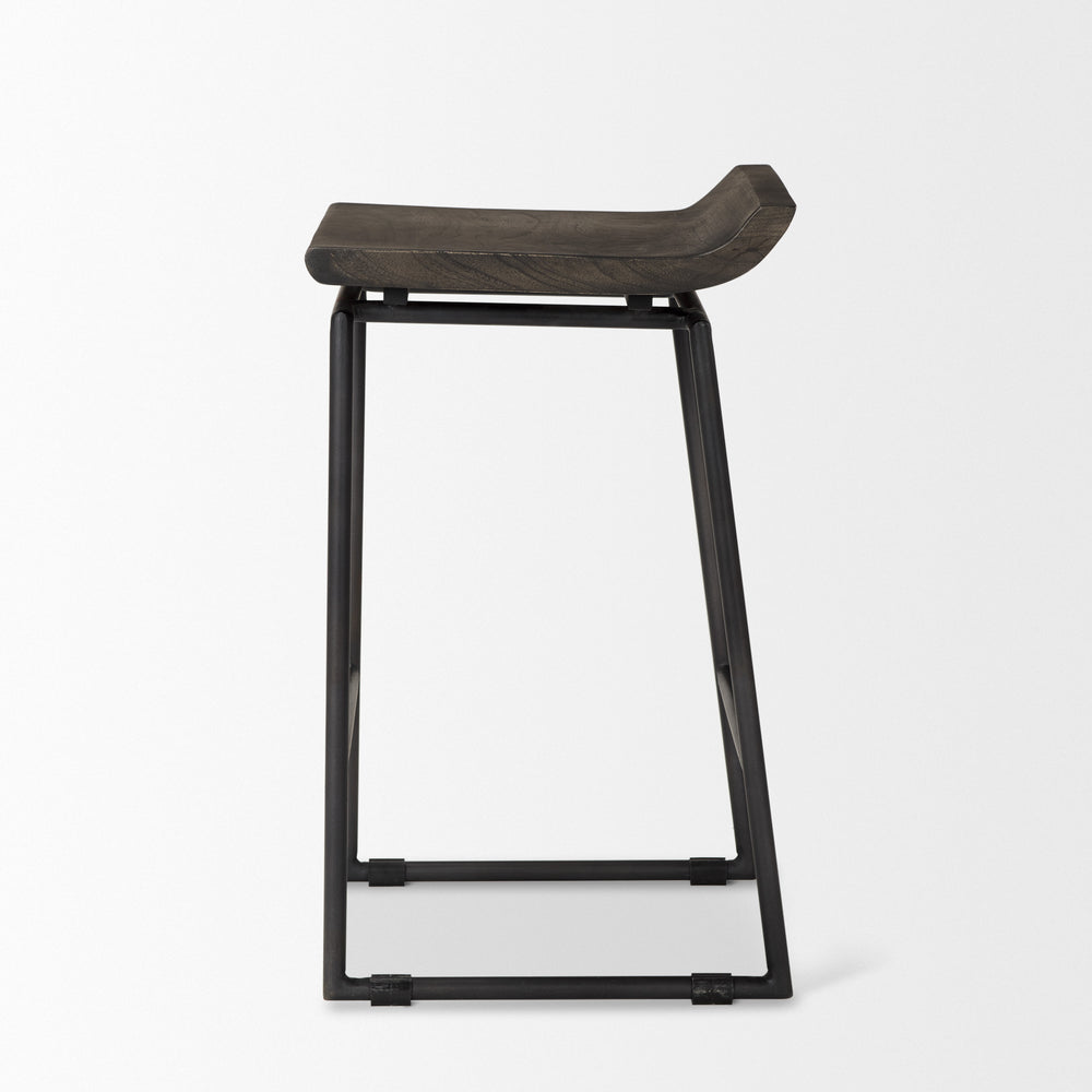 Givens Wood Seat Stool
