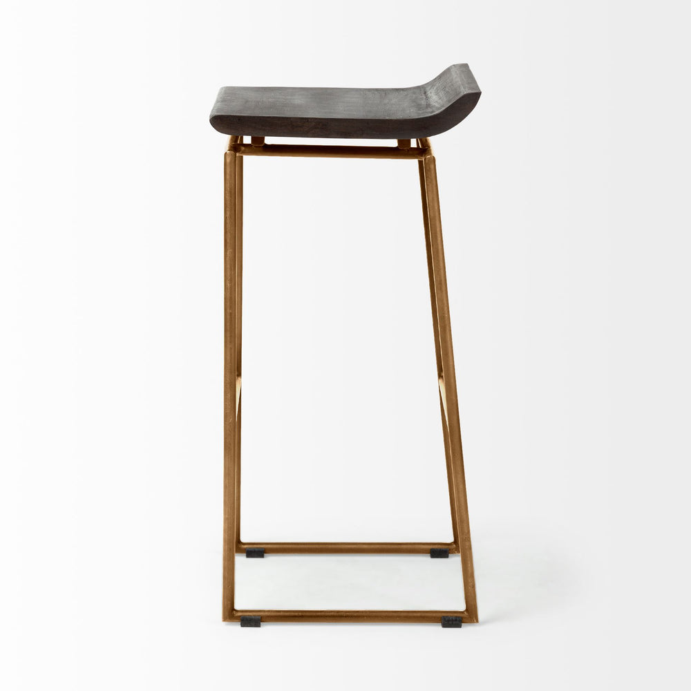 Givens Wood Seat Stool
