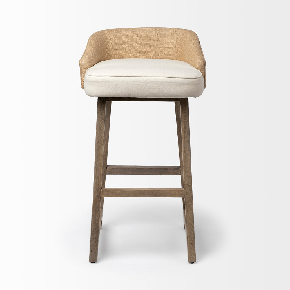 Monmouth Fabric/Jute Seat Stool