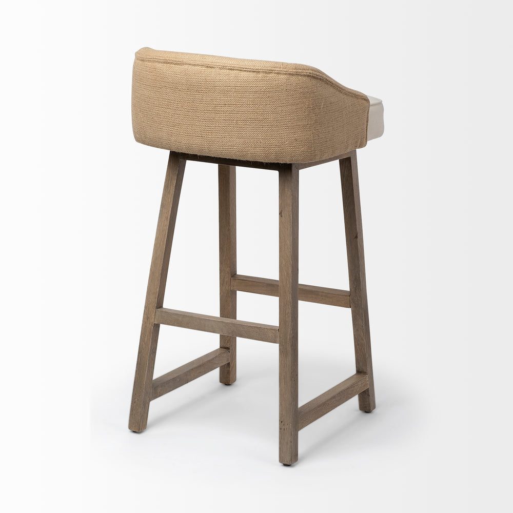 Monmouth Fabric/Jute Seat Stool