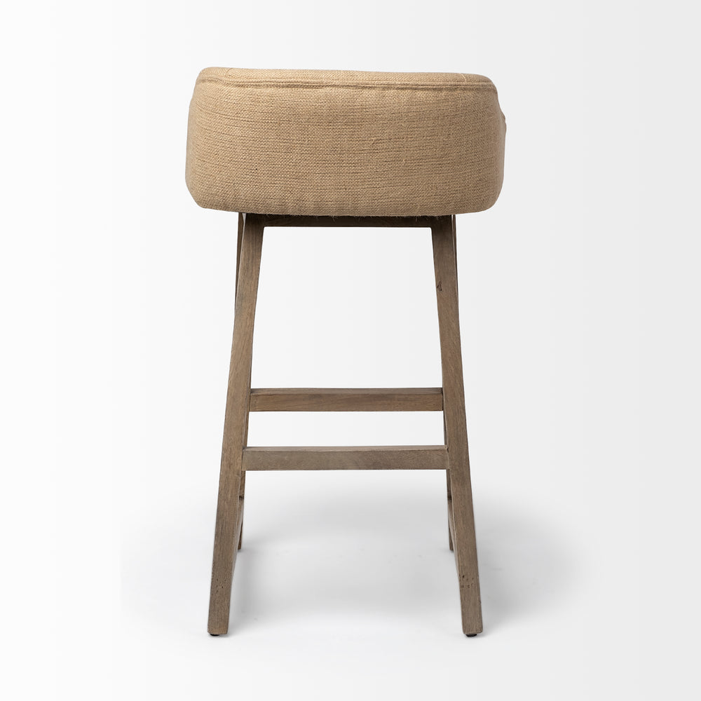 Monmouth Fabric/Jute Seat Stool