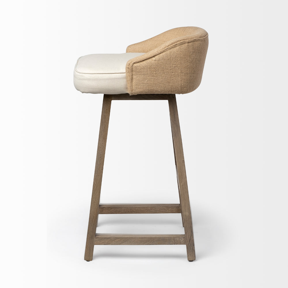 Monmouth Fabric/Jute Seat Stool