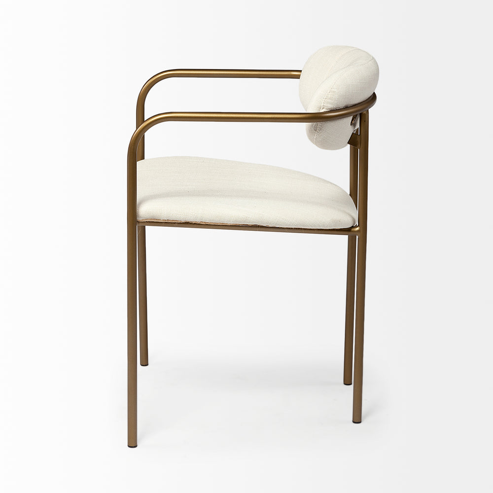 Fauteuil de salle à manger en tissu Parker
