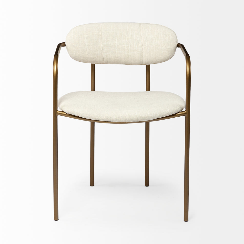 Fauteuil de salle à manger en tissu Parker