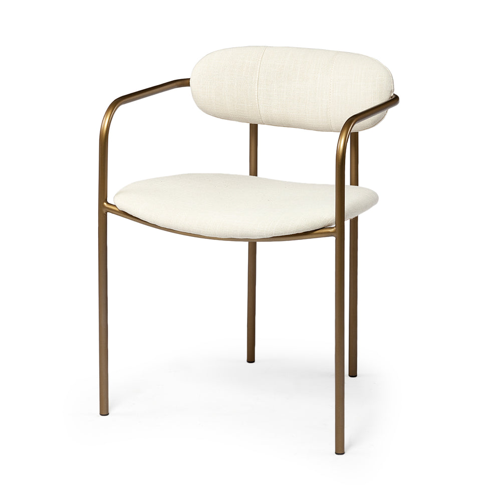 Fauteuil de salle à manger en tissu Parker