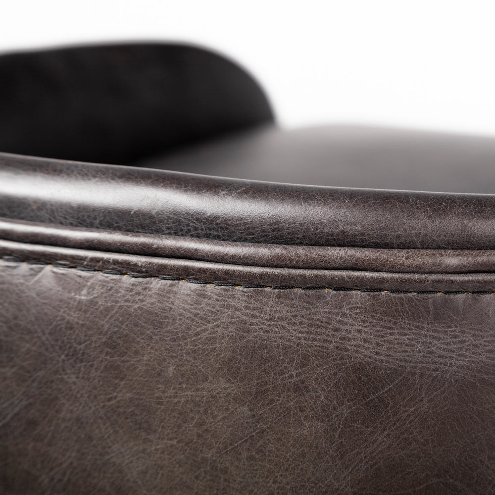 Hollyfield Leather Seat Stool