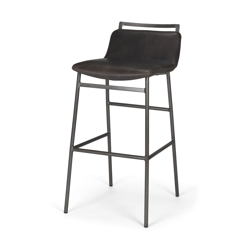 Tabouret de bar/comptoir en cuir Kavalan