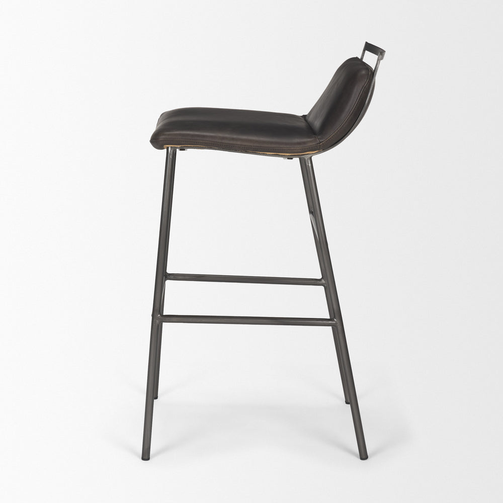 Tabouret de bar/comptoir en cuir Kavalan