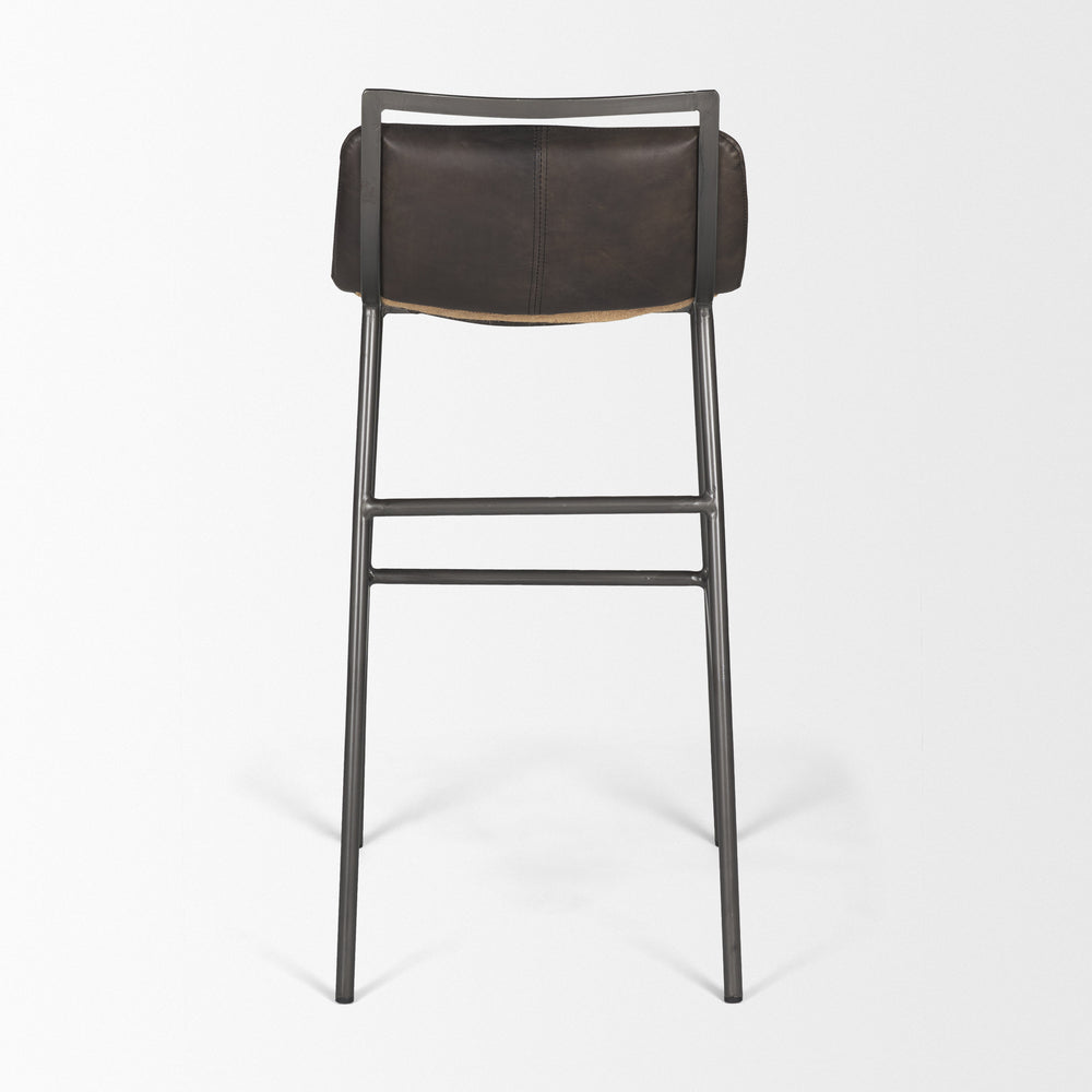 Tabouret de bar/comptoir en cuir Kavalan