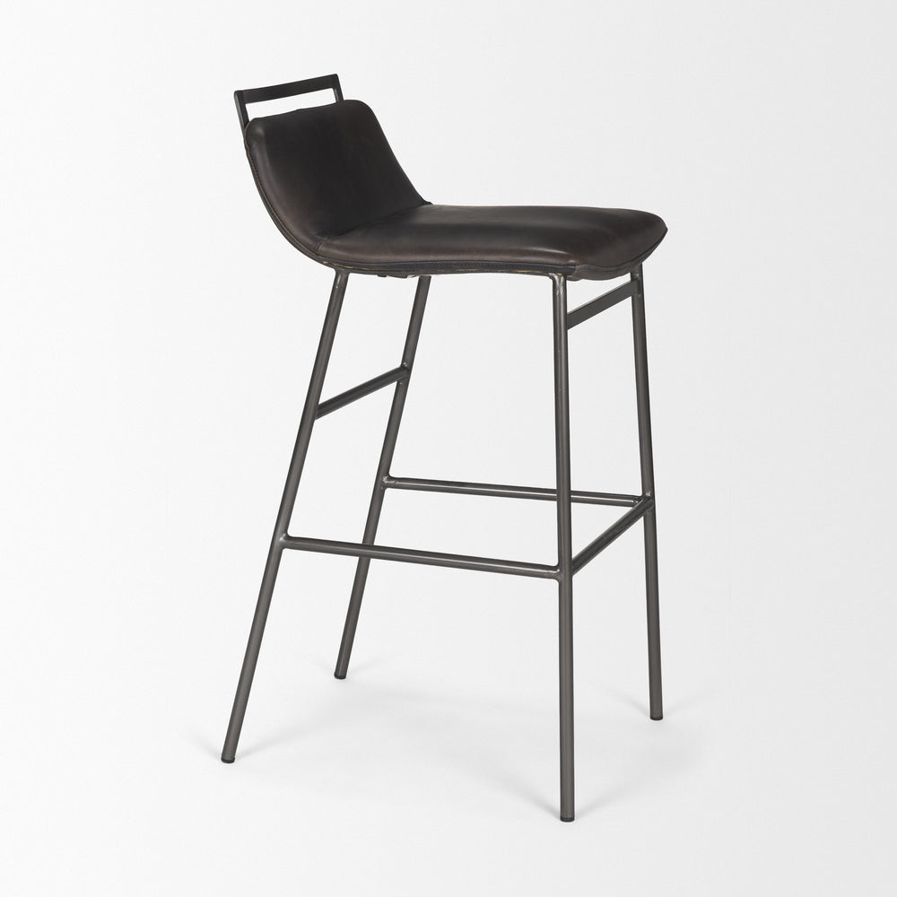 Tabouret de bar/comptoir en cuir Kavalan