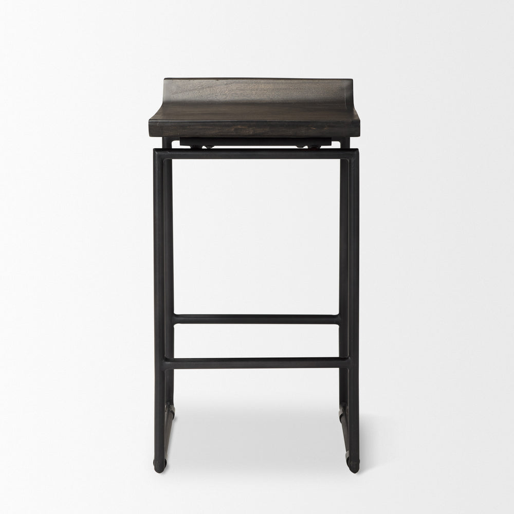 Givens Wood Seat Stool