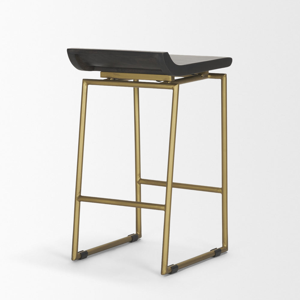 Givens Wood Seat Stool
