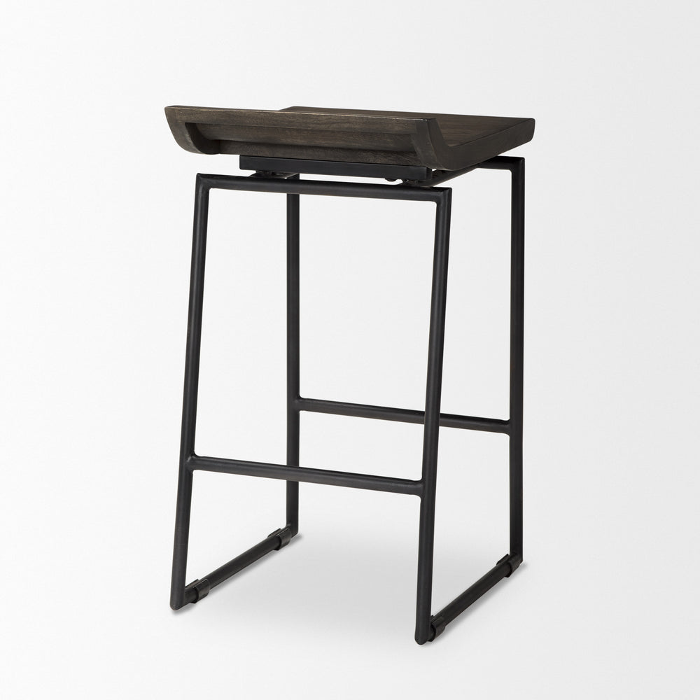 Givens Wood Seat Stool